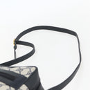 GUCCI GG Supreme Sherry Line Shoulder Bag PVC Navy Gold Auth ka697-8