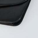 Christian Dior Chain Shoulder Bag Leather Black Gold Auth ka698-10