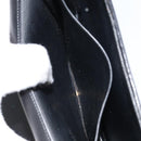 Christian Dior Chain Shoulder Bag Leather Black Gold Auth ka698-20