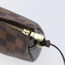 LOUIS VUITTON Damier Ebene Trousse Makeup Pouch N51982 LV Auth ka6980V-15