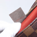 LOUIS VUITTON Damier Ebene Trousse Makeup Pouch N51982 LV Auth ka6980V-20