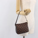 LOUIS VUITTON Damier Ebene Trousse Makeup Pouch N51982 LV Auth ka6980V-21