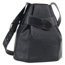LOUIS VUITTON Epi Sac Depaule PM Shoulder Bag Black M80157 LV Auth ka6986-1