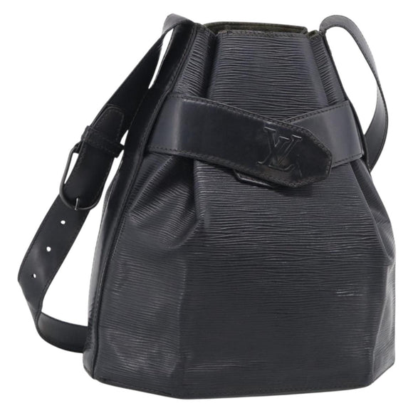 LOUIS VUITTON Epi Sac Depaule PM Shoulder Bag Black M80157 LV Auth ka6986