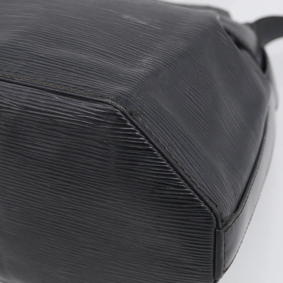 LOUIS VUITTON Epi Sac Depaule PM Shoulder Bag Black M80157 LV Auth ka6986