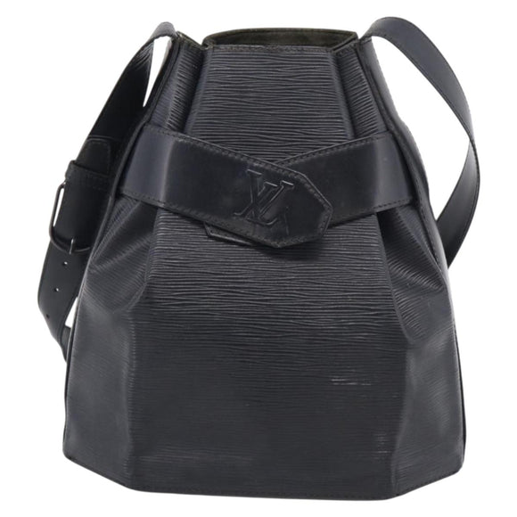 LOUIS VUITTON Epi Sac Depaule PM Shoulder Bag Black M80157 LV Auth ka6986
