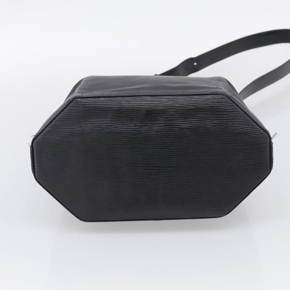LOUIS VUITTON Epi Sac Depaule PM Shoulder Bag Black M80157 LV Auth ka6986