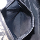 Christian Dior Trotter Canvas Double Saddle Hand Bag Black Silver Auth ka6987V-23