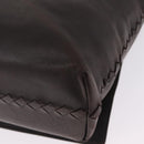 Bottega Veneta INTRECCIATO Shoulder Bag Leather Brown 221065 Auth ka6991-14