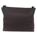 Bottega Veneta INTRECCIATO Shoulder Bag Leather Brown 221065 Auth ka6991-2