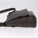 Bottega Veneta INTRECCIATO Shoulder Bag Leather Brown 221065 Auth ka6991-5