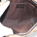 GUCCI GG Canvas Waist Bag Beige Silver 449174 Auth ka6993V-18