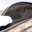 GUCCI GG Canvas Waist Bag Beige Silver 449174 Auth ka6993V-22