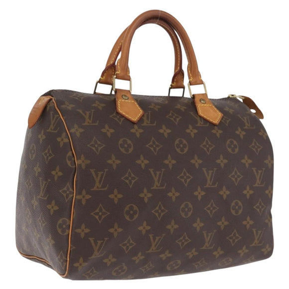 LOUIS VUITTON Monogram Speedy 30 Hand Bag M41526 LV Auth ka6994A