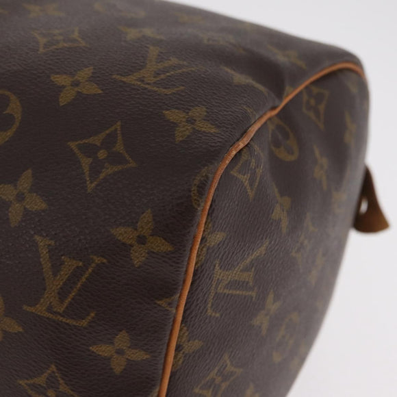 LOUIS VUITTON Monogram Speedy 30 Hand Bag M41526 LV Auth ka6994A