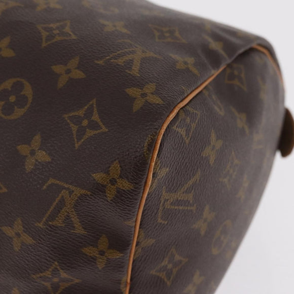 LOUIS VUITTON Monogram Speedy 30 Hand Bag M41526 LV Auth ka6994A