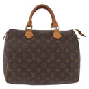 LOUIS VUITTON Monogram Speedy 30 Hand Bag M41526 LV Auth ka6994A-2