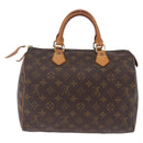 LOUIS VUITTON Monogram Speedy 30 Hand Bag M41526 LV Auth ka6994A-3