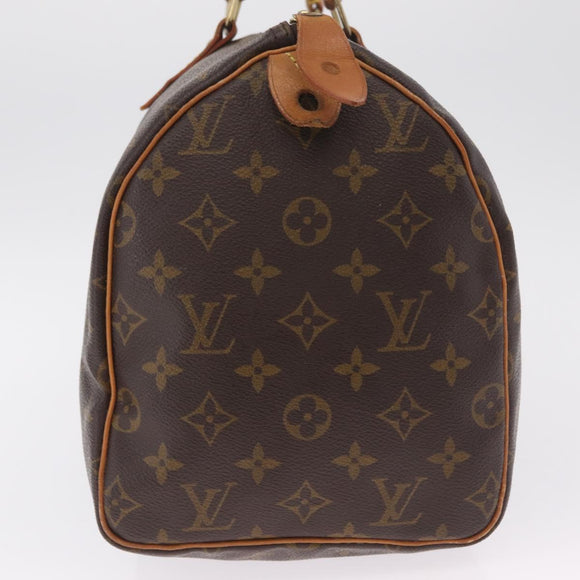 LOUIS VUITTON Monogram Speedy 30 Hand Bag M41526 LV Auth ka6994A