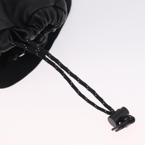 Bottega Veneta bucket purse Shoulder Bag Leather Black Auth ka6997V