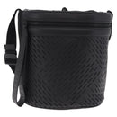 Bottega Veneta bucket purse Shoulder Bag Leather Black Auth ka6997V-2