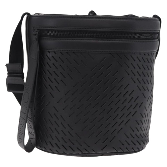 Bottega Veneta bucket purse Shoulder Bag Leather Black Auth ka6997V