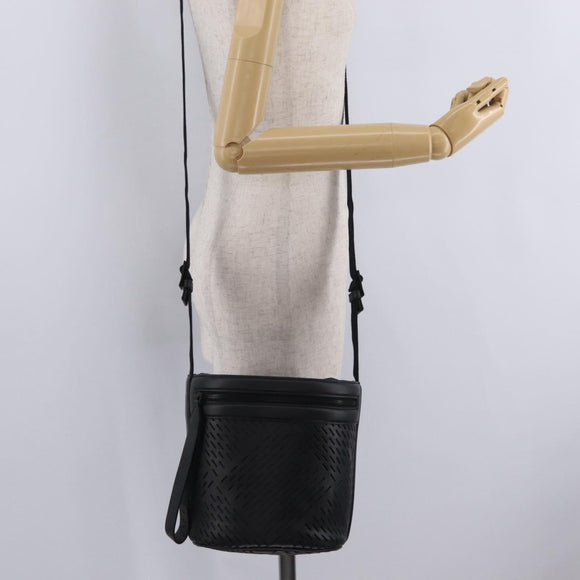 Bottega Veneta bucket purse Shoulder Bag Leather Black Auth ka6997V