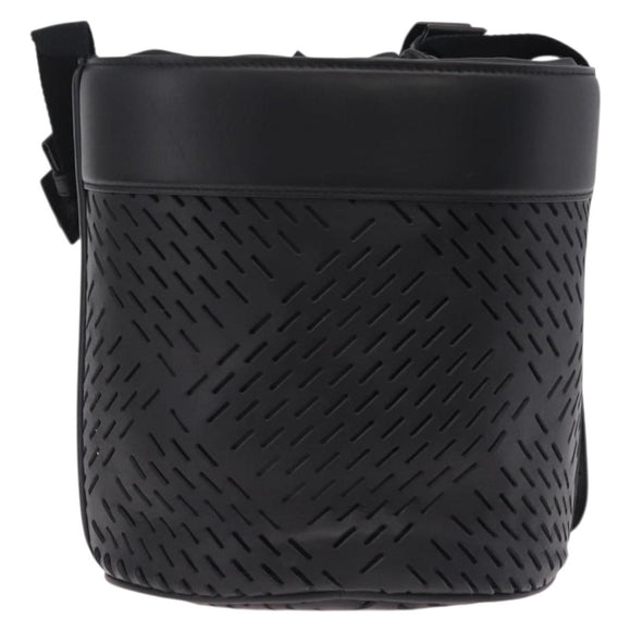 Bottega Veneta bucket purse Shoulder Bag Leather Black Auth ka6997V