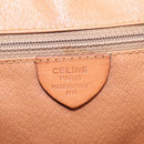 CELINE Macadam Canvas Shoulder Bag PVC Leather Brown Gold Auth ka7000-19