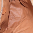CELINE Macadam Canvas Shoulder Bag PVC Leather Brown Gold Auth ka7000-20