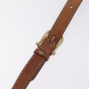 CELINE Macadam Canvas Shoulder Bag PVC Leather Brown Gold Auth ka7000-9