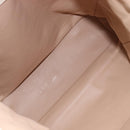 Christian Dior Chain Tote Bag Leather Beige Silver Auth ka7002A-18