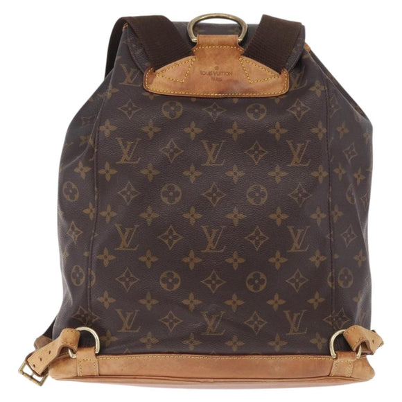 LOUIS VUITTON Monogram Montsouris GM Backpack M51135 LV Auth ka7004