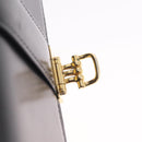 CELINE Hand Bag Leather Black Gold Auth ka7008-17
