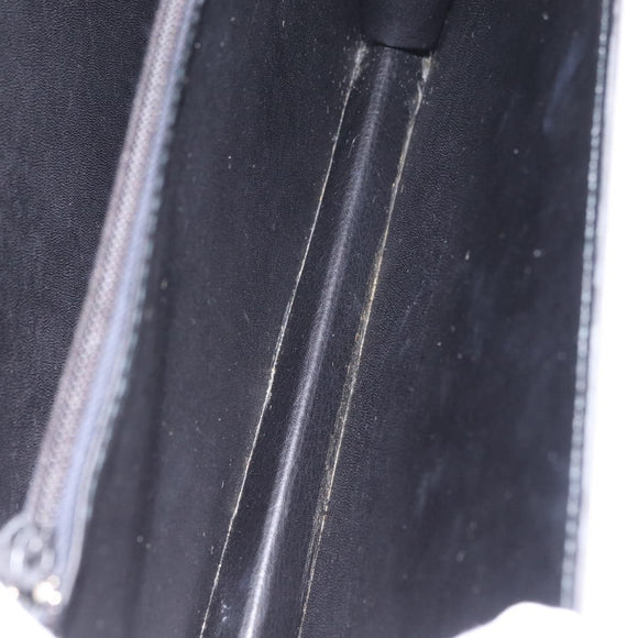 CELINE Hand Bag Leather Black Gold Auth ka7008