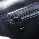 CELINE Hand Bag Leather Black Gold Auth ka7008-28