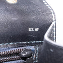CELINE Hand Bag Leather Black Gold Auth ka7008-30