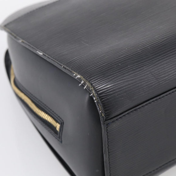 LOUIS VUITTON Epi Sorbonne Business Bag Black M54512 LV Auth ka7009
