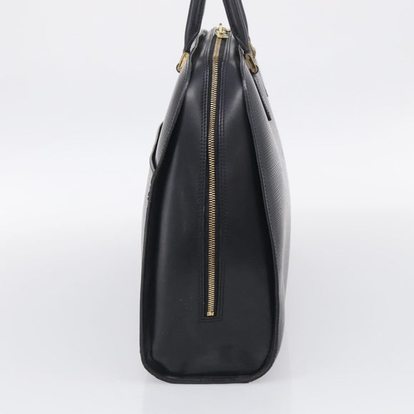 LOUIS VUITTON Epi Sorbonne Business Bag Black M54512 LV Auth ka7009