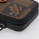 LOUIS VUITTON Ebene Giant LV × NIGO Double Phone Pouch N40377 LV Auth ka7010SAM-11
