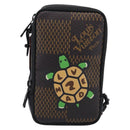 LOUIS VUITTON Ebene Giant LV × NIGO Double Phone Pouch N40377 LV Auth ka7010SAM-2