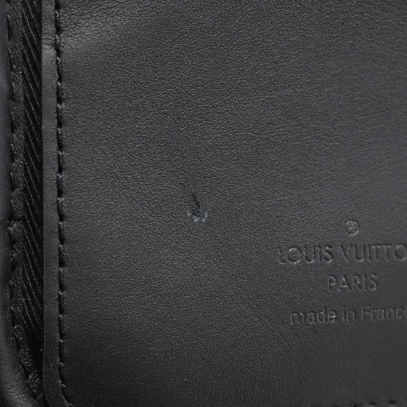LOUIS VUITTON Ebene Giant LV × NIGO Double Phone Pouch N40377 LV Auth ka7010SAM