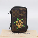 LOUIS VUITTON Ebene Giant LV × NIGO Double Phone Pouch N40377 LV Auth ka7010SAM-27