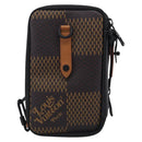 LOUIS VUITTON Ebene Giant LV × NIGO Double Phone Pouch N40377 LV Auth ka7010SAM-3