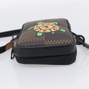 LOUIS VUITTON Ebene Giant LV × NIGO Double Phone Pouch N40377 LV Auth ka7010SAM-7