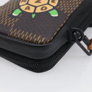 LOUIS VUITTON Ebene Giant LV × NIGO Double Phone Pouch N40377 LV Auth ka7010SAM-8