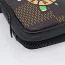 LOUIS VUITTON Ebene Giant LV × NIGO Double Phone Pouch N40377 LV Auth ka7010SAM-9