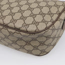 GUCCI GG Supreme Web Sherry Line Bag PVC Beige Gold 89 02 032 Auth ka7012-12