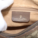 GUCCI GG Supreme Web Sherry Line Bag PVC Beige Gold 89 02 032 Auth ka7012-16