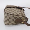 GUCCI GG Supreme Web Sherry Line Bag PVC Beige Gold 89 02 032 Auth ka7012-5